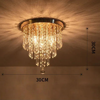 Modern Chandelier – Crystal Flower LED Lighting With Warm Ambiance | Gold Finish