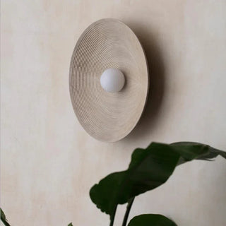 Solar Ripple Wall Light – Adjustable LED Lighting With Frosted Glass Shade