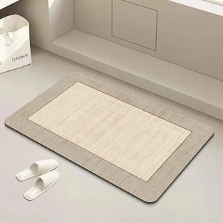 diatomaceous earth mikonos anti-slip bath mat front view
