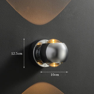 Aluminum Wall Light – Minimalist Adjustable Dual Beam Spherical Wall Sconce