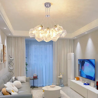 Modern Glass Pendant Light – Elegant Dining Room Lighting with Remote Control