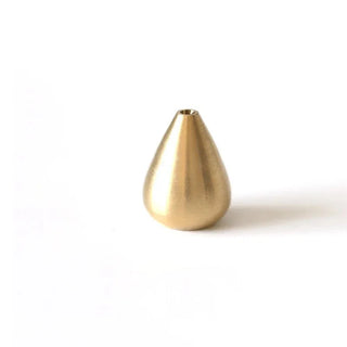 metal incense holder mini water drop brass burner elegant compact front view