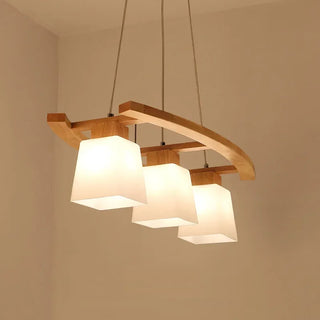 Wooden Pendant Light – Modern Japanese Pendant Lamp | Ambient Lighting Fixture