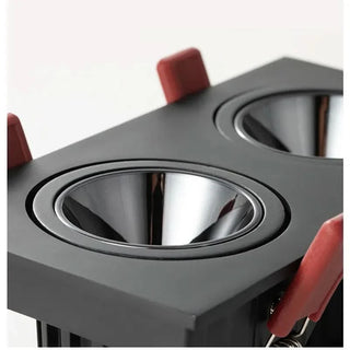 LED Recessed Spotlight Adjustable Square Design – Dimmable Aluminium Lighting