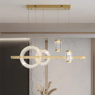 Modern Crystal Chandelier – Elegant Dimmable Lighting for Living Room Ambiance