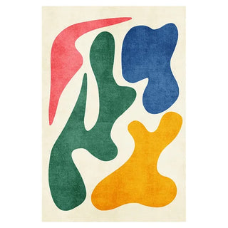 abstract artistry rug italian luxury recycled polyester rectangle woven rug front view