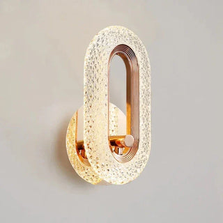 Directional Wall Light – Modern Minimalist Oval Wall Sconce in Gold Metal