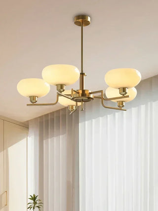 Modern Iron Chandelier – Stylish Ceiling Light with LED for Living Room Lighting