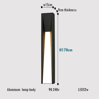 Black Aluminum Wall Light – Modern Outdoor LED Lighting With Sleek Finish