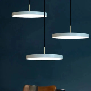 Disc-Shaped Pendant Lamp – Adjustable Hanging Lamp with Acrylic Lampshade Light