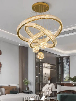 Modern Crystal Chandelier – Dimmable LED Lighting | Elegant Living & Dining Room Fixture