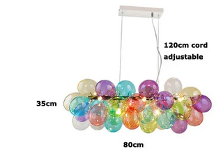 Multicolored Balloon Pendant – Modern Pendant Light With Joyful Ambiance Lighting