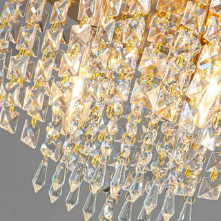 Modern Chandelier – Crystal Flower LED Lighting With Warm Ambiance | Gold Finish