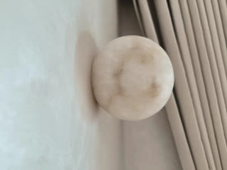 Marble Wall Light – Copper Wall Sconce with Unique Veining & Warm Light
