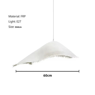 Nordic LED Pendant Light – White Iron Modern Pendant Lamp for Living Room Lighting