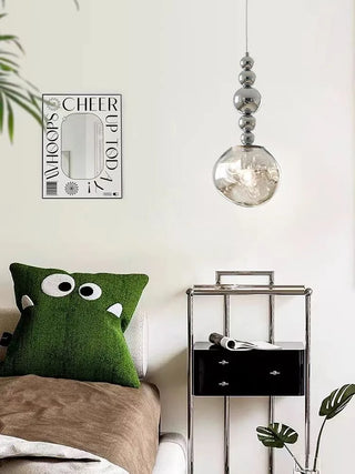 Chrome Pendant Light – Designer Metal Pendant Lamp for Stylish Bedroom Lighting