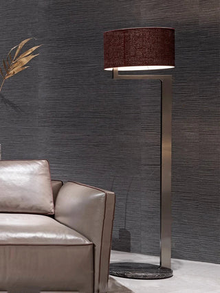 ELDER Italian red marble lamp close-up – modern shade detail