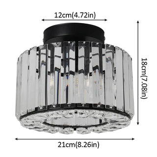 Gold Crystal Ceiling Light – Luxury Bedroom Lighting With Crystal Chandelier Light