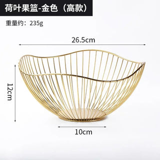 Modern iron fruit basket