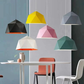 Loft Hanging Lamp - Industrial Pendant Light with Multicolor Shades | E27 Compatible