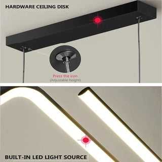 Dimmable Pendant Light – LED Aluminum Metal Ceiling Lamp | Adjustable Brightness