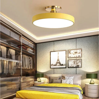 Aluminum LED Ceiling Light – Modern Minimalist Fixture with Soft Ambient Lighting