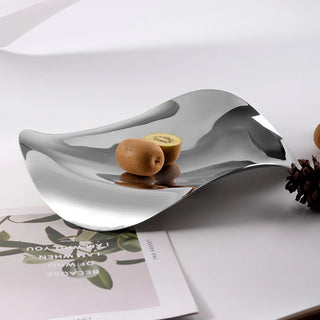 luxury swedish plate tray earthworks handcrafted stainless steel decorative serving tray detail