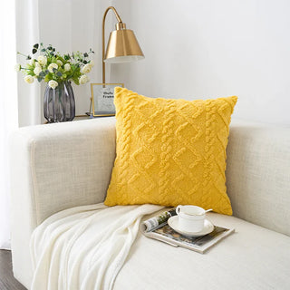 throw cushion covers tela nativa woven plush polyester decorative pillow cases angle view