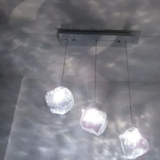 Clear Glass Pendant Light – Modern Ambient Dining Light With Adjustable Cord