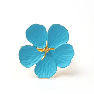 flower bloom napkin rings handcrafted metal table decor elegant dining set view