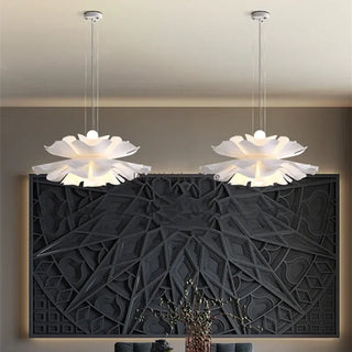Minimalist Paper Chandelier – Soft White Bedroom Lighting | Lumavera Lighting