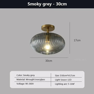 Smoked Glass Pendant Light – Nordic Pendant Light for Dining Room Lighting
