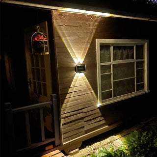 LED Solar Wall Light – Double Beam Patio Lamp | Energy Efficient Outdoor Lighting