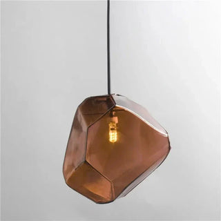 Stone Pendant Light – Colorful LED Pendant Lamp with G4 Bulbs | Energy Saving Design