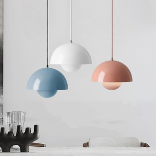 Glass Ball Pendant Light – Modern Pendant Light With Colorful LED Globe