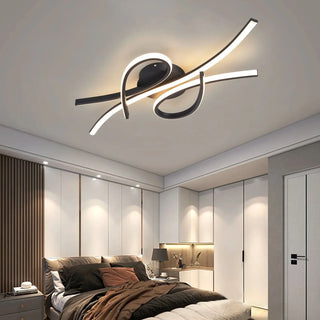 Linear Ceiling Light – Modern Dimmable LED Lamp with Remote Control Dimmer