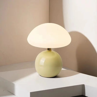 Ceramic Table Lamp – Modern LED Bedroom Lighting With Soft Ambient Light