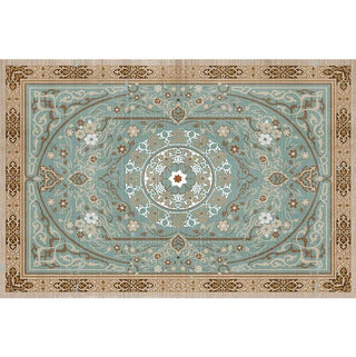 moroccan azilal handcrafted woven carpet non slip thin quick dry front view