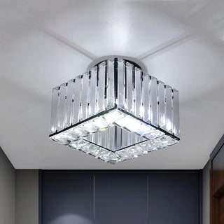 Gold Crystal Ceiling Light – Luxury Bedroom Lighting With Crystal Chandelier Light