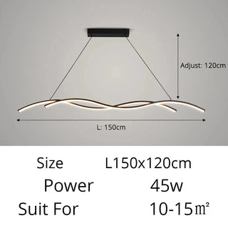 Modern LED Pendant Light – Minimalist Metal Pendant Lamp with Adjustable Lighting
