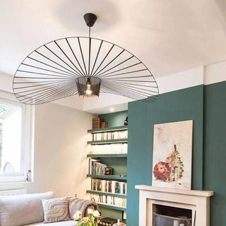 Straw Hat LED Chandelier – Modern Pendant Light | Elegant Dining Room Lighting