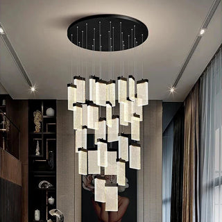 Modern Crystal Chandelier – Elegant Cord Suspended Fixture With Remote Control