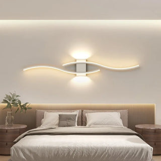 Wave Wall Sconce – Modern Adjustable LED Wall Light with White Acrylic Diffuser
