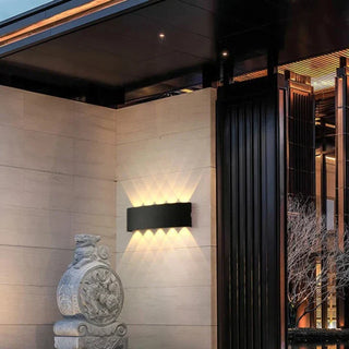 Waterproof Outdoor Wall Lamp – Black LED Up and Down Lighting | Architectural Façade Fixture