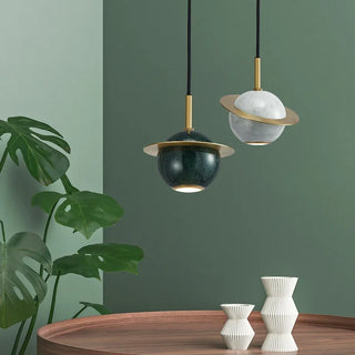 Copper Pendant Light – Minimalist Polished Copper Finish LED Bedroom Lighting