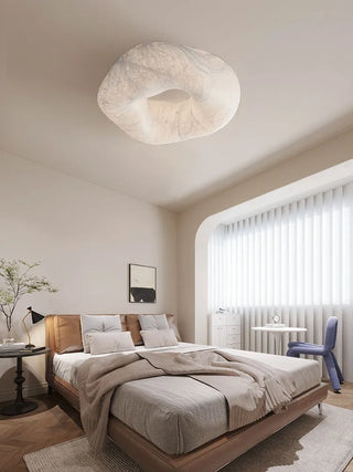 Handmade Silk Ceiling Lamp – Modern LED Recessed Dimmable Light Fixture