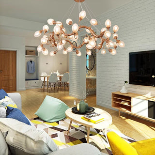 Modern LED Pendant Light - Alloy Rope Installation Light with Remote Control