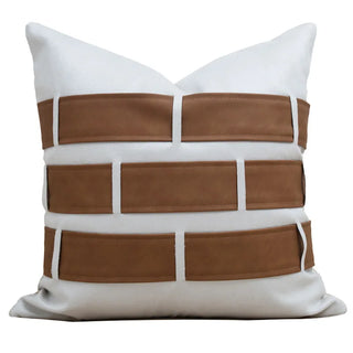 luxury cushion cover giovanni italia handmade woven fabric pillow 45x45 cm front view