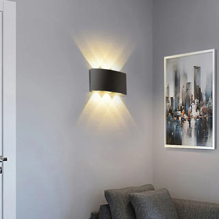Waterproof Outdoor Wall Lamp – Black LED Up and Down Lighting | Architectural Façade Fixture