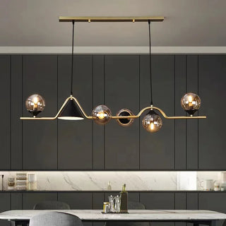 Modern LED Ceiling Light – Glass Metal Fixture With Soft Light Diffusion